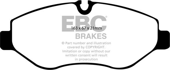 EBC Brakes DP1926 - Bremžu uzliku kompl., Disku bremzes autospares.lv