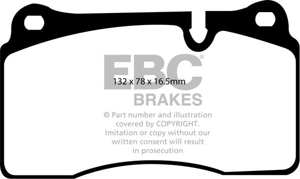 EBC Brakes DP1922 - Bremžu uzliku kompl., Disku bremzes www.autospares.lv