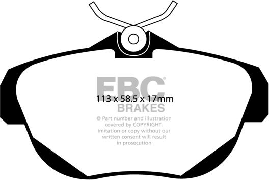 EBC Brakes DP1971 - Bremžu uzliku kompl., Disku bremzes autospares.lv