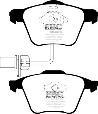 EBC Brakes DP41495R - Bremžu uzliku kompl., Disku bremzes www.autospares.lv