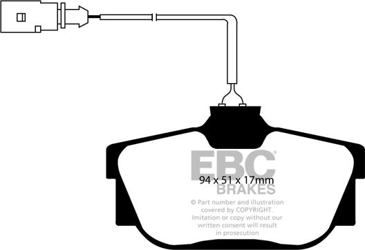 EBC Brakes DP1445 - Bremžu uzliku kompl., Disku bremzes autospares.lv