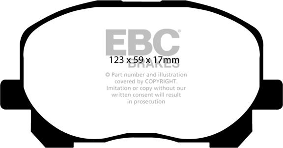 EBC Brakes DP1455 - Bremžu uzliku kompl., Disku bremzes www.autospares.lv