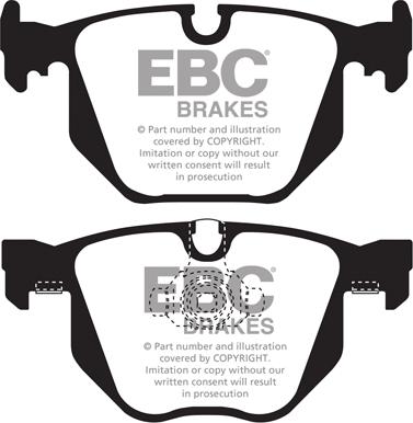 EBC Brakes DP1450 - Bremžu uzliku kompl., Disku bremzes www.autospares.lv