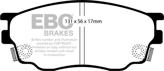 EBC Brakes DP1464 - Bremžu uzliku kompl., Disku bremzes autospares.lv