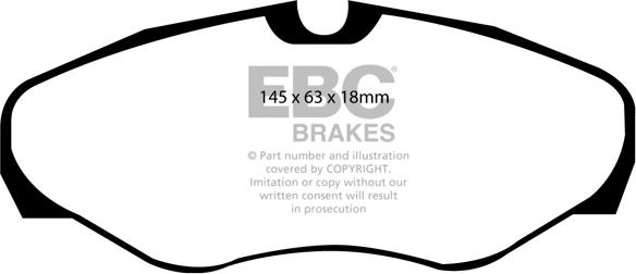 EBC Brakes DP1461 - Bremžu uzliku kompl., Disku bremzes autospares.lv