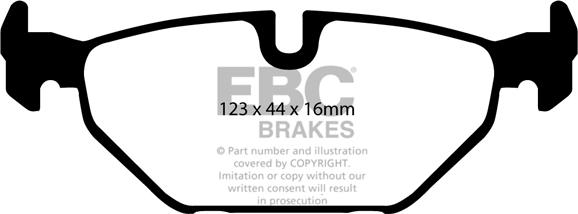 EBC Brakes DP1405 - Bremžu uzliku kompl., Disku bremzes www.autospares.lv