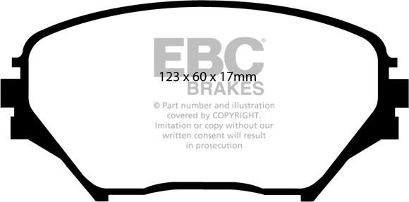 EBC Brakes DP1402 - Bremžu uzliku kompl., Disku bremzes www.autospares.lv