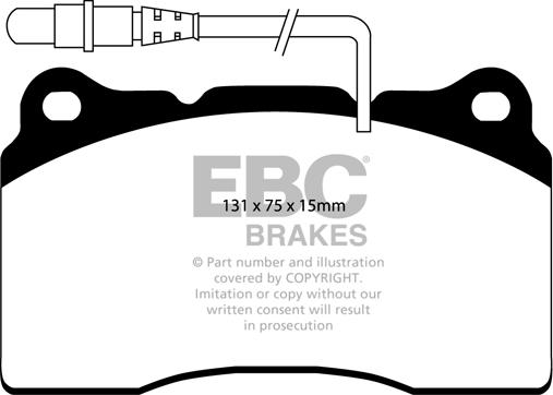 EBC Brakes DP1419 - Bremžu uzliku kompl., Disku bremzes www.autospares.lv