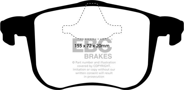 EBC Brakes DP1416 - Bremžu uzliku kompl., Disku bremzes autospares.lv