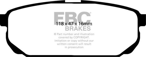 EBC Brakes DP1559 - Bremžu uzliku kompl., Disku bremzes www.autospares.lv