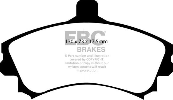 EBC Brakes DP21564 - Bremžu uzliku kompl., Disku bremzes www.autospares.lv