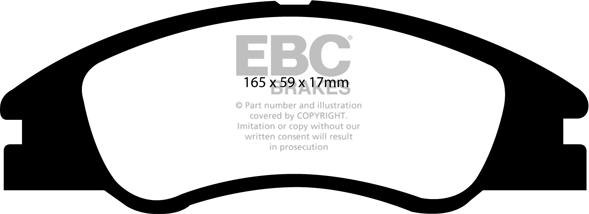 EBC Brakes DP1568 - Bremžu uzliku kompl., Disku bremzes www.autospares.lv