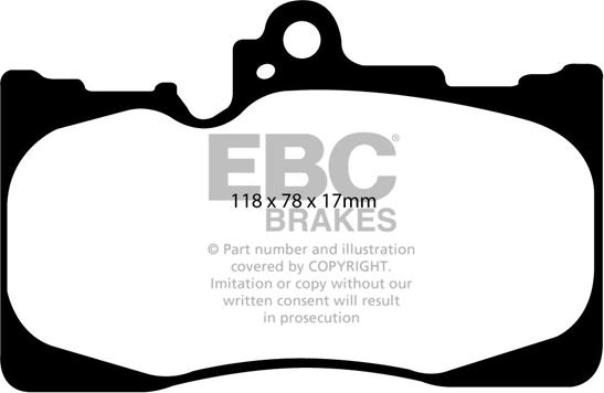 EBC Brakes DP1589 - Bremžu uzliku kompl., Disku bremzes www.autospares.lv