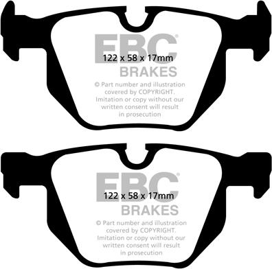 EBC Brakes DP1588 - Bremžu uzliku kompl., Disku bremzes www.autospares.lv