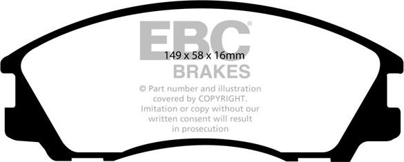 EBC Brakes DP1531 - Bremžu uzliku kompl., Disku bremzes autospares.lv