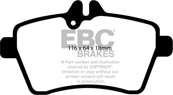 EBC Brakes DP1579 - Bremžu uzliku kompl., Disku bremzes www.autospares.lv