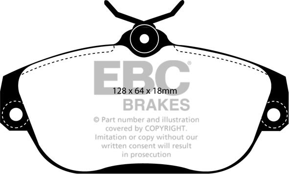 EBC Brakes DP1095 - Bremžu uzliku kompl., Disku bremzes www.autospares.lv