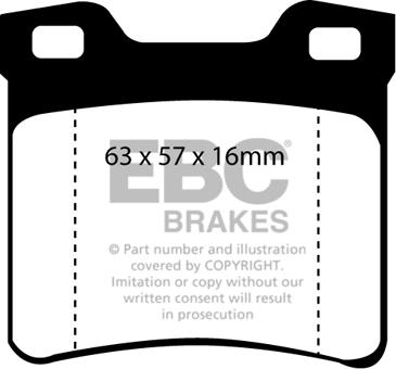 EBC Brakes DP41048R - Bremžu uzliku kompl., Disku bremzes www.autospares.lv