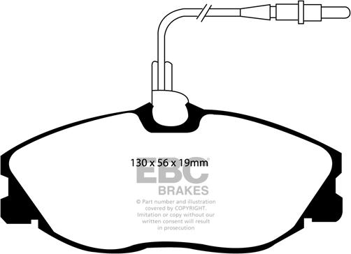 EBC Brakes DP1047 - Bremžu uzliku kompl., Disku bremzes www.autospares.lv