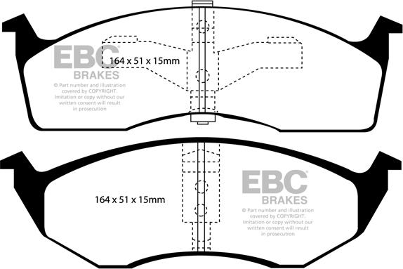 EBC Brakes DP21065 - Bremžu uzliku kompl., Disku bremzes www.autospares.lv