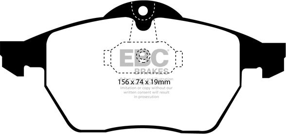 EBC Brakes DP1062 - Bremžu uzliku kompl., Disku bremzes autospares.lv