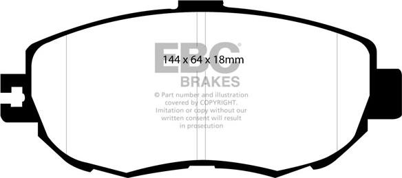 EBC Brakes DP31006C - Bremžu uzliku kompl., Disku bremzes www.autospares.lv