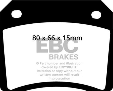 EBC Brakes DP5101NDX - Bremžu uzliku kompl., Disku bremzes www.autospares.lv