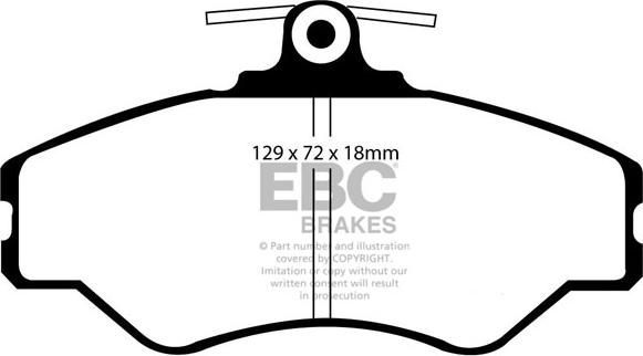 EBC Brakes DP1086 - Bremžu uzliku kompl., Disku bremzes www.autospares.lv