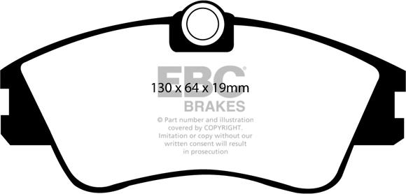 EBC Brakes DP1030 - Bremžu uzliku kompl., Disku bremzes www.autospares.lv