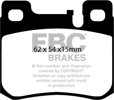 EBC Brakes DP1026 - Bremžu uzliku kompl., Disku bremzes www.autospares.lv