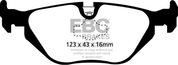 EBC Brakes DP31079C - Bremžu uzliku kompl., Disku bremzes autospares.lv