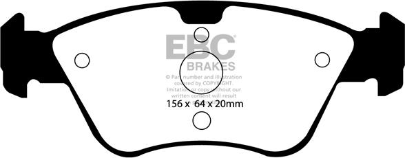 EBC Brakes DP1075 - Bremžu uzliku kompl., Disku bremzes www.autospares.lv