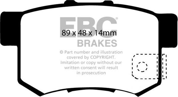 EBC Brakes DP1193 - Bremžu uzliku kompl., Disku bremzes www.autospares.lv