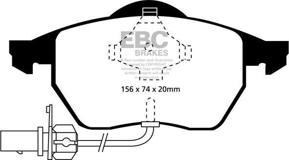 EBC Brakes DP31114C - Brake Pad Set, disc brake www.autospares.lv