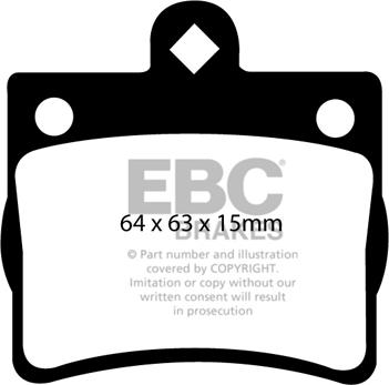 EBC Brakes DP1135 - Bremžu uzliku kompl., Disku bremzes www.autospares.lv