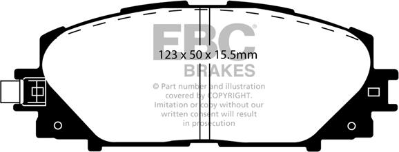 EBC Brakes DP1817/2 - Bremžu uzliku kompl., Disku bremzes www.autospares.lv