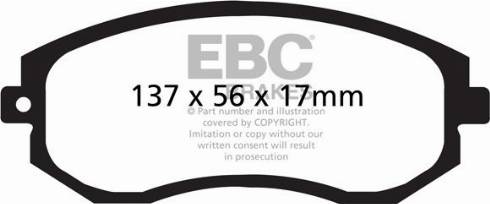 EBC Brakes DP31884C - Bremžu uzliku kompl., Disku bremzes www.autospares.lv