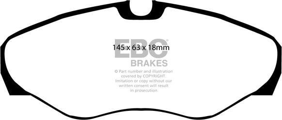 EBC Brakes DP1393 - Bremžu uzliku kompl., Disku bremzes www.autospares.lv