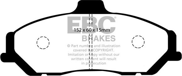 EBC Brakes DP1349 - Bremžu uzliku kompl., Disku bremzes www.autospares.lv