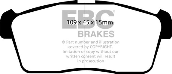 EBC Brakes DP1344 - Bremžu uzliku kompl., Disku bremzes www.autospares.lv