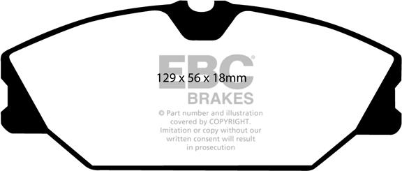 EBC Brakes DP1369 - Bremžu uzliku kompl., Disku bremzes www.autospares.lv