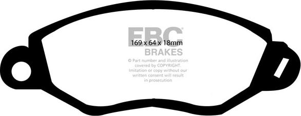 EBC Brakes DP1367 - Bremžu uzliku kompl., Disku bremzes autospares.lv