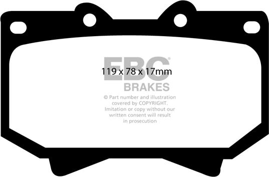 EBC Brakes DP61319 - Bremžu uzliku kompl., Disku bremzes autospares.lv