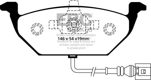 EBC Brakes DP1329 - Bremžu uzliku kompl., Disku bremzes www.autospares.lv