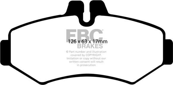 EBC Brakes DP1298 - Bremžu uzliku kompl., Disku bremzes www.autospares.lv