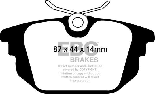 EBC Brakes DP41214R - Bremžu uzliku kompl., Disku bremzes autospares.lv