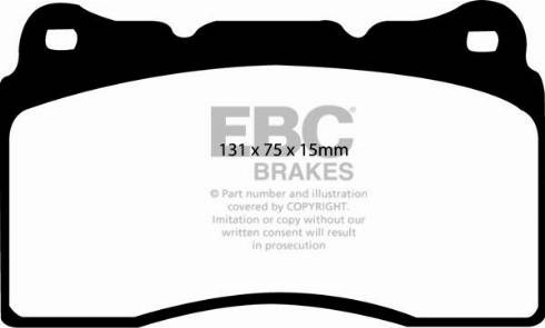 EBC Brakes DP91210 - Bremžu uzliku kompl., Disku bremzes www.autospares.lv