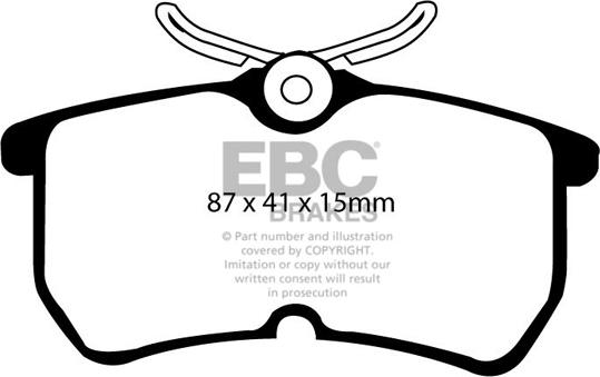 EBC Brakes DP1218 - Bremžu uzliku kompl., Disku bremzes www.autospares.lv