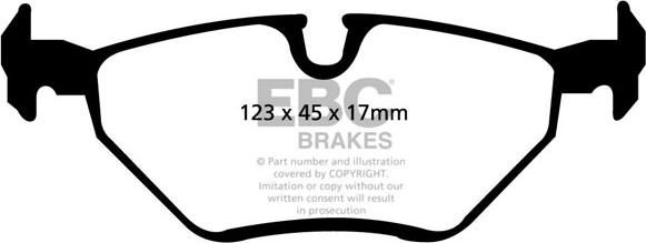 EBC Brakes DP1289 - Bremžu uzliku kompl., Disku bremzes autospares.lv