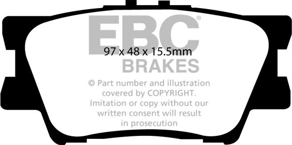 EBC Brakes DP61793 - Bremžu uzliku kompl., Disku bremzes www.autospares.lv